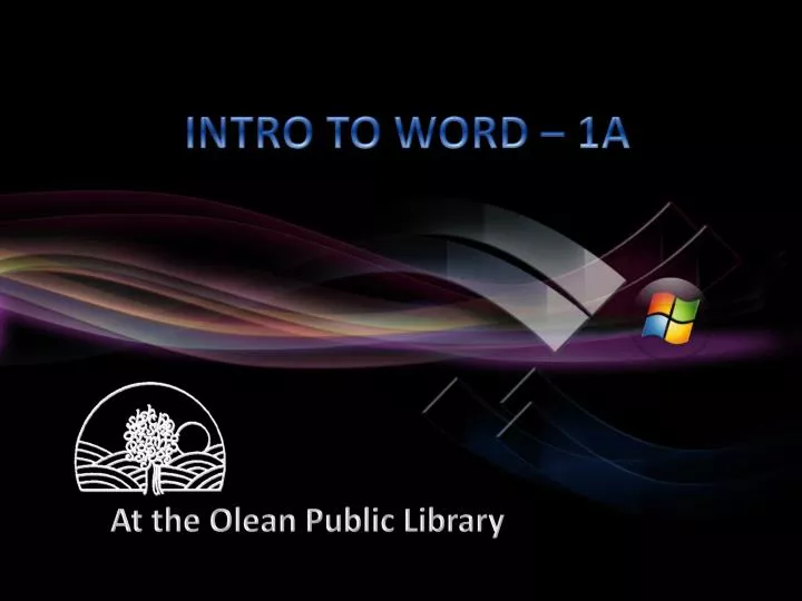 intro to word 1a