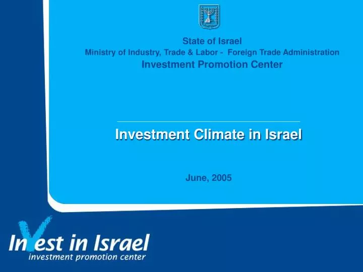 investment climate in israel