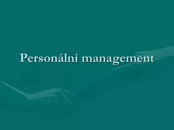 person ln management