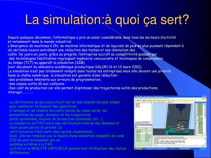 la simulation quoi a sert