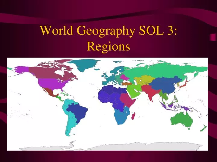 world geography sol 3 regions