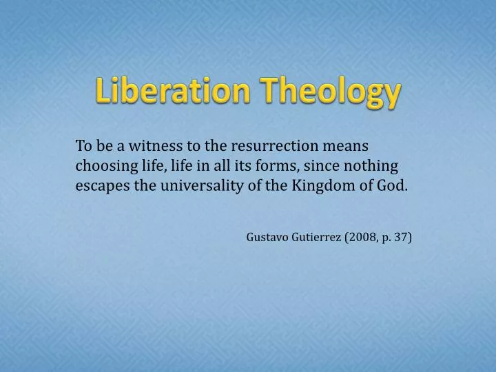 liberation theology