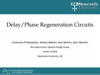 Delay/Phase Regeneration Circuits