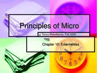 Principles of Micro