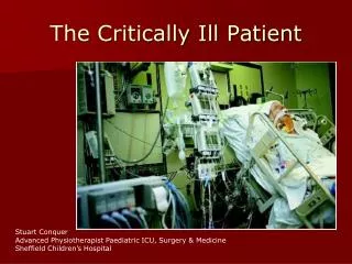 The Critically Ill Patient