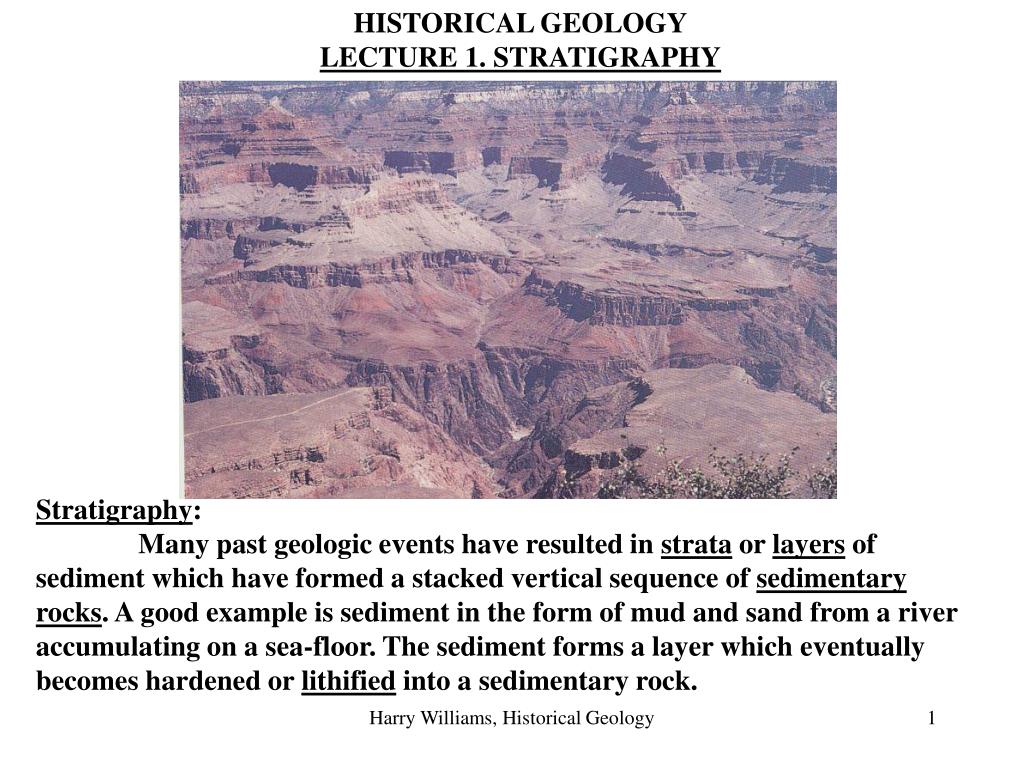 PPT - HISTORICAL GEOLOGY LECTURE 1. STRATIGRAPHY PowerPoint ...