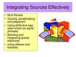 Integrating Sources Effectively