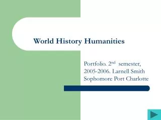 World History Humanities