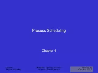 Process Scheduling