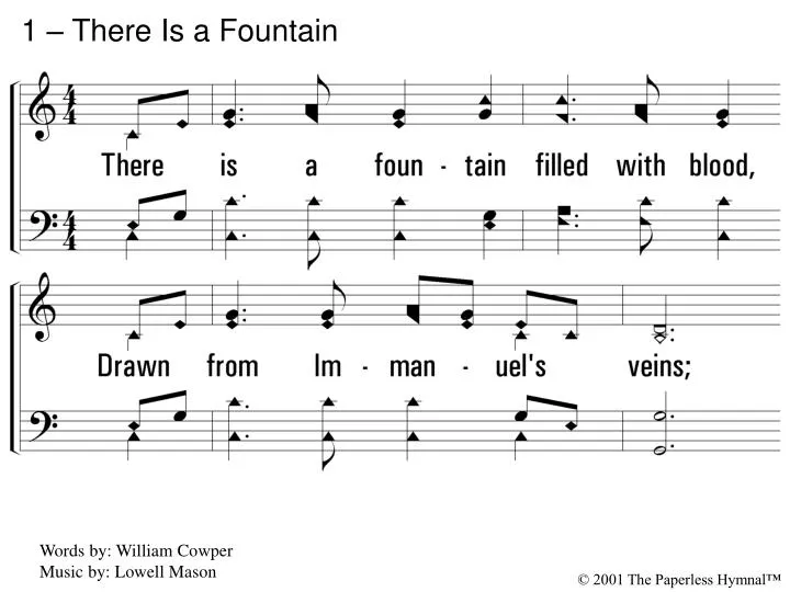 1 there is a fountain