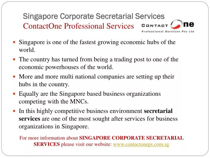 singapore corporate secretarial services contactone professional services