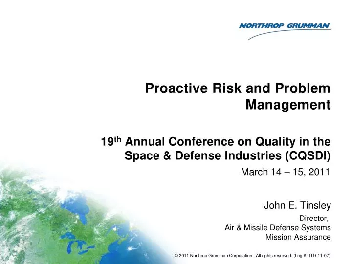 proactive risk and problem management