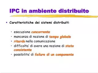 ipc in ambiente distribuito
