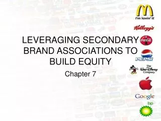 LEVERAGING SECONDARY BRAND ASSOCIATIONS TO BUILD EQUITY