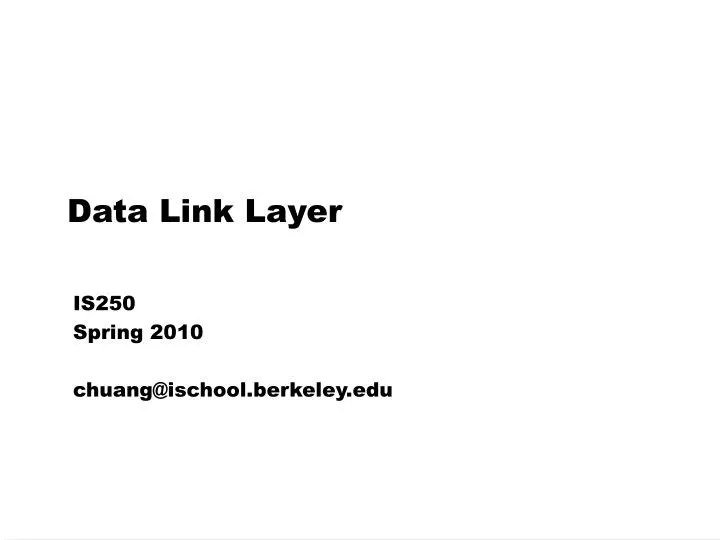 data link layer