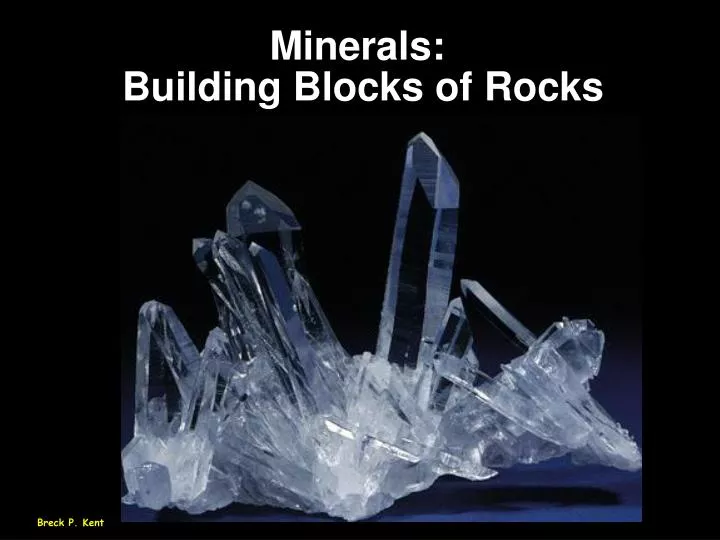 minerals building blocks of rocks