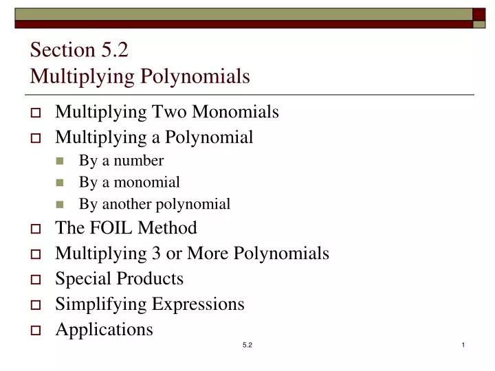 section 5 2 multiplying polynomials