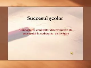 Succesul şcolar