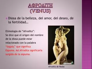 Afrodith ( Venus)