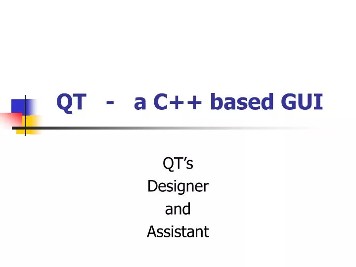 qt a c based gui