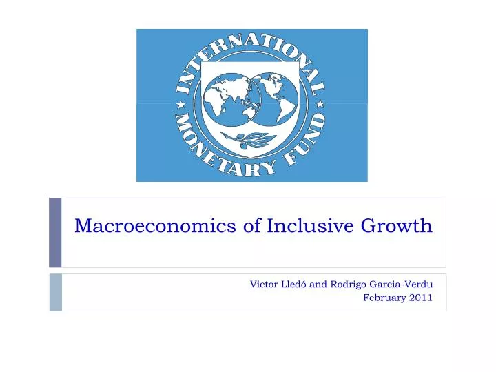 macroeconomics of inclusive growth