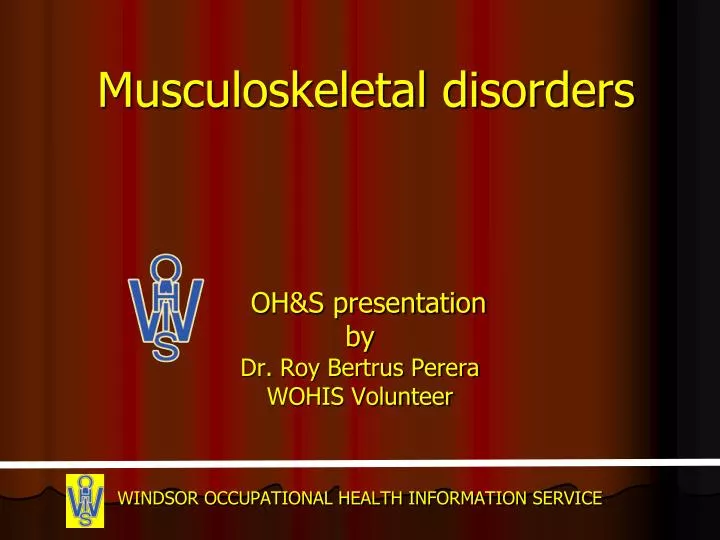 musculoskeletal disorders