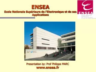 ENSEA Ecole Nationale Supérieure de l’Electronique et de ses Applications