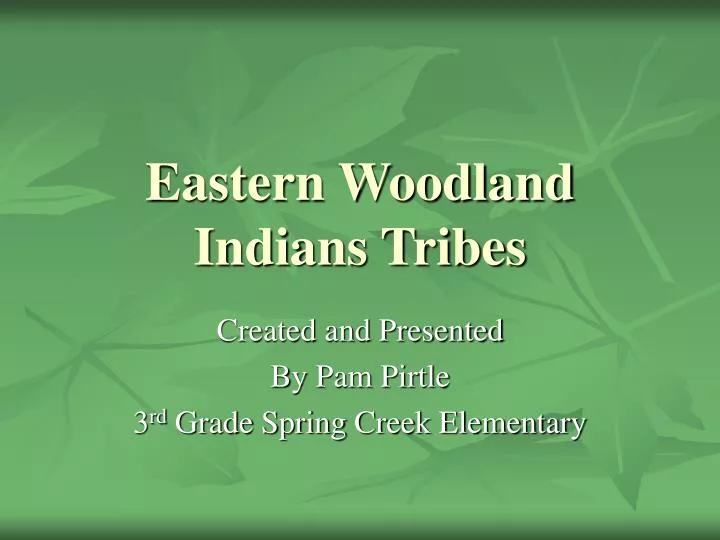 eastern woodland indians tribes