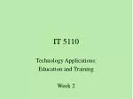 IT 5110 - slide 1
