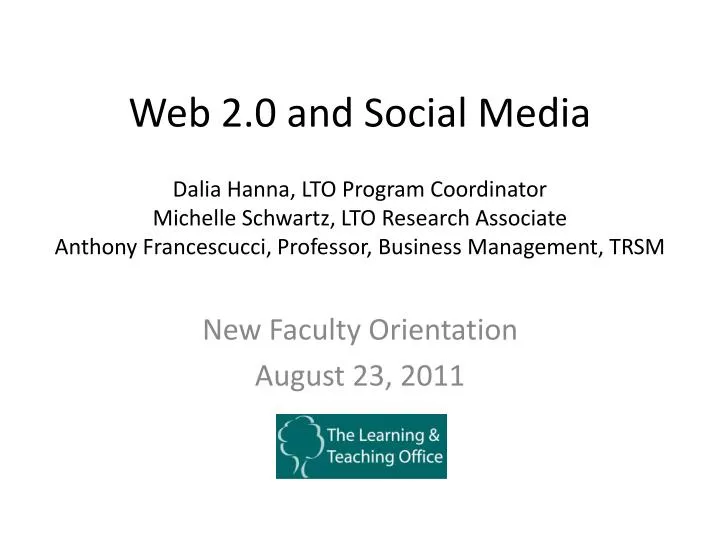web 2 0 and social media