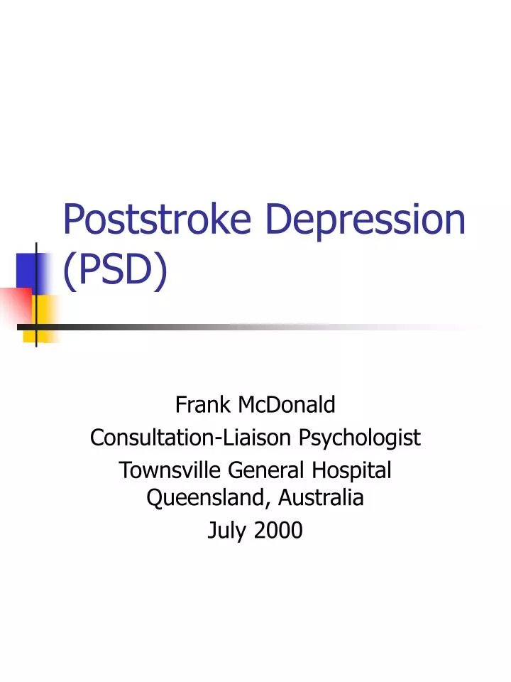 poststroke depression psd