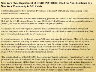 new york state department of health (nysdoh) cited for non-a