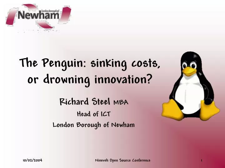 the penguin sinking costs or drowning innovation