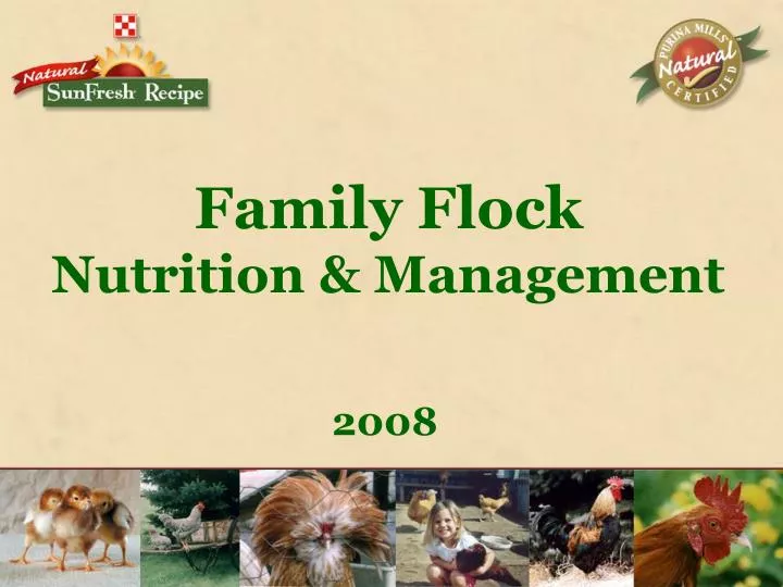 family flock nutrition management