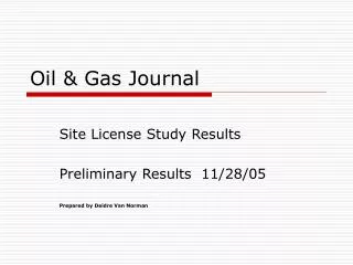 Oil &amp; Gas Journal