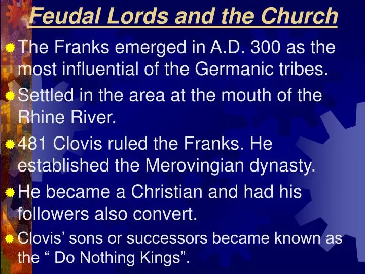 feudal lords and the church