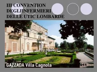 iii convention degliinfermieri delle utic lombarde