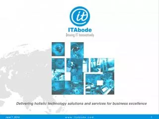 Delivering holistic technology solutions and services for business excellence