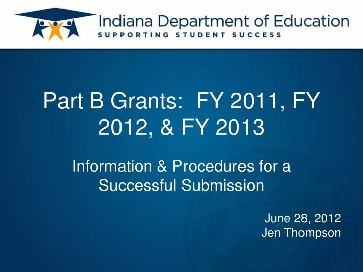 part b grants fy 2011 fy 2012 fy 2013