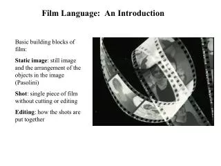 Film Language: An Introduction