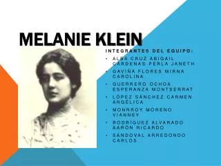 melanie klein