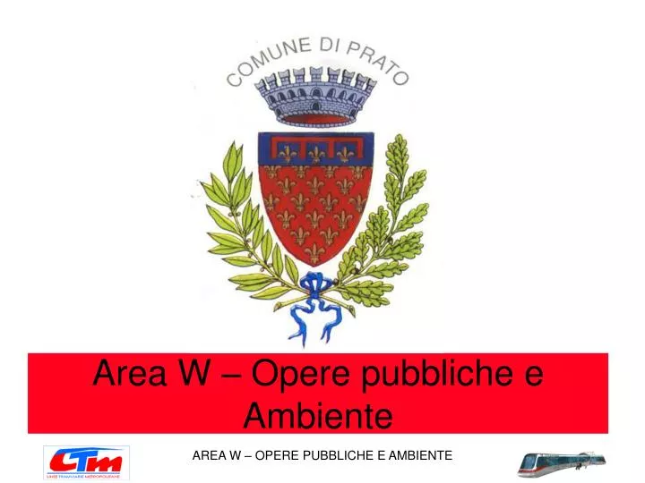 area w opere pubbliche e ambiente