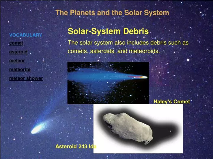 solar system debris