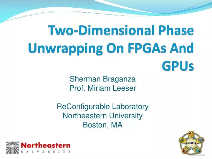 two dimensional p hase u nwrapping o n fpgas and gpus