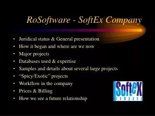 RoSoftware - SoftEx Company