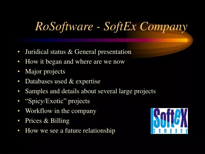 rosoftware softex company