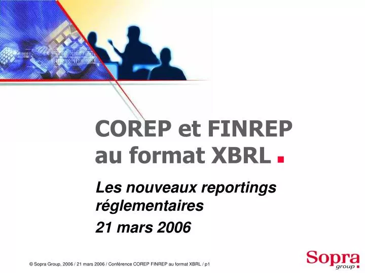 corep et finrep au format xbrl