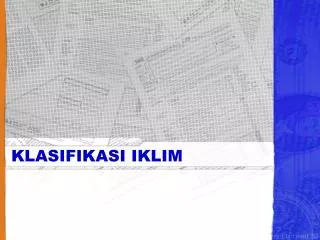 klasifikasi iklim