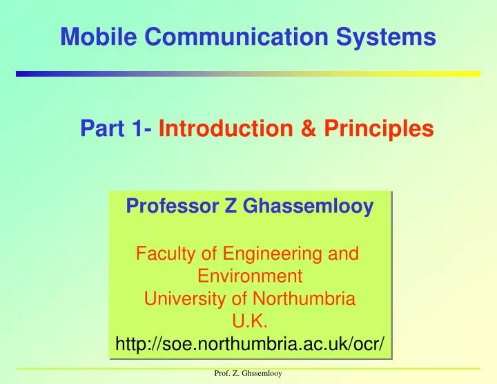 mobile communication systems