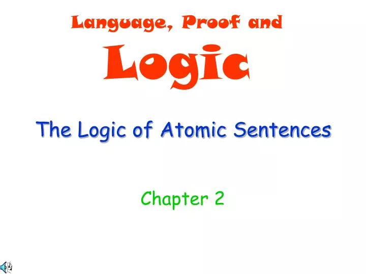 the logic of atomic sentences